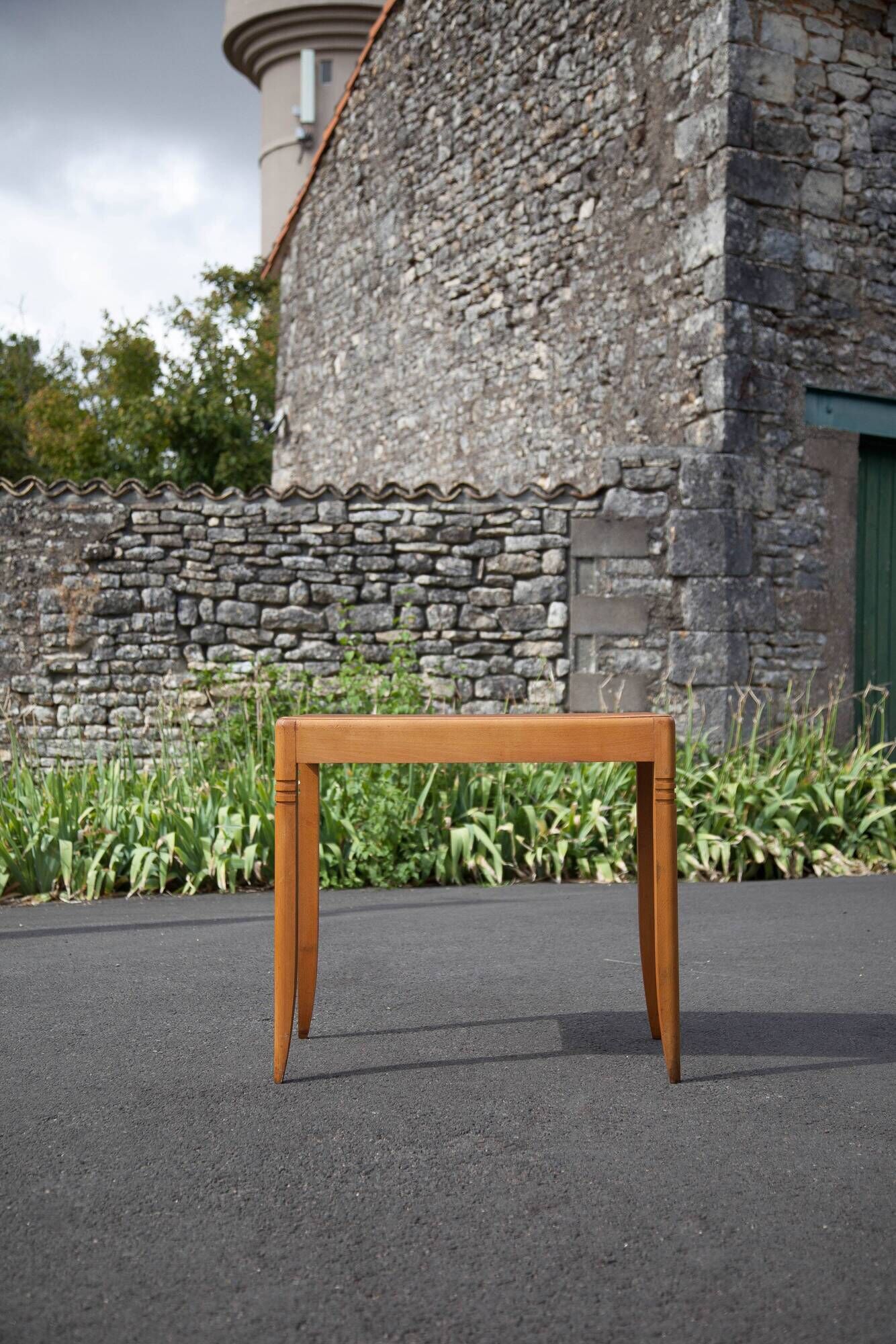 wood console, wood desk