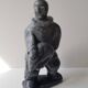 Inuit Art Soapstone Sculpture Eskimo Hunter/Fisherman Signed. 1960s