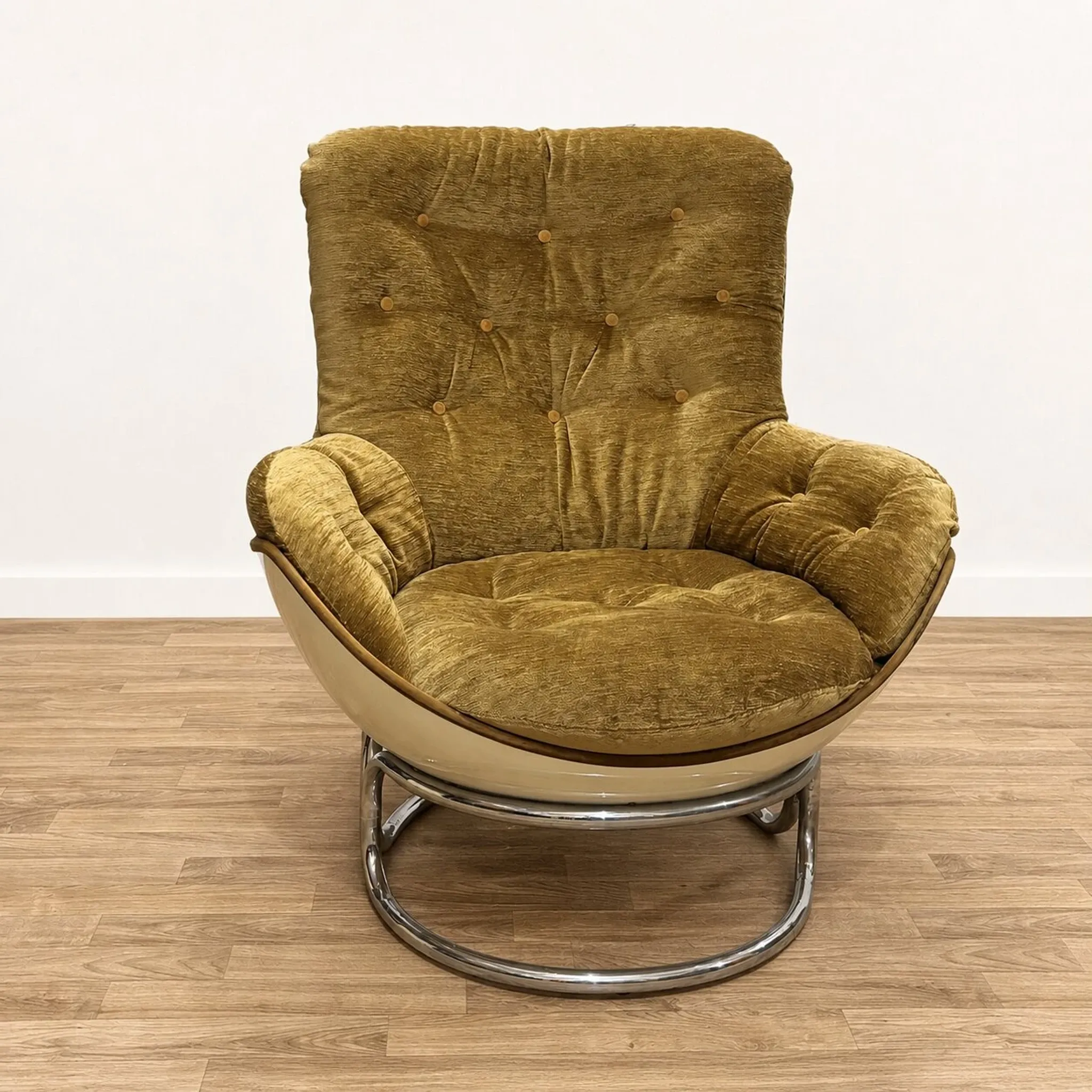 Michel Cadestin Armchair, 1970s, Reupholstered