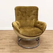 Michel Cadestin Armchair, 1970s, Reupholstered
