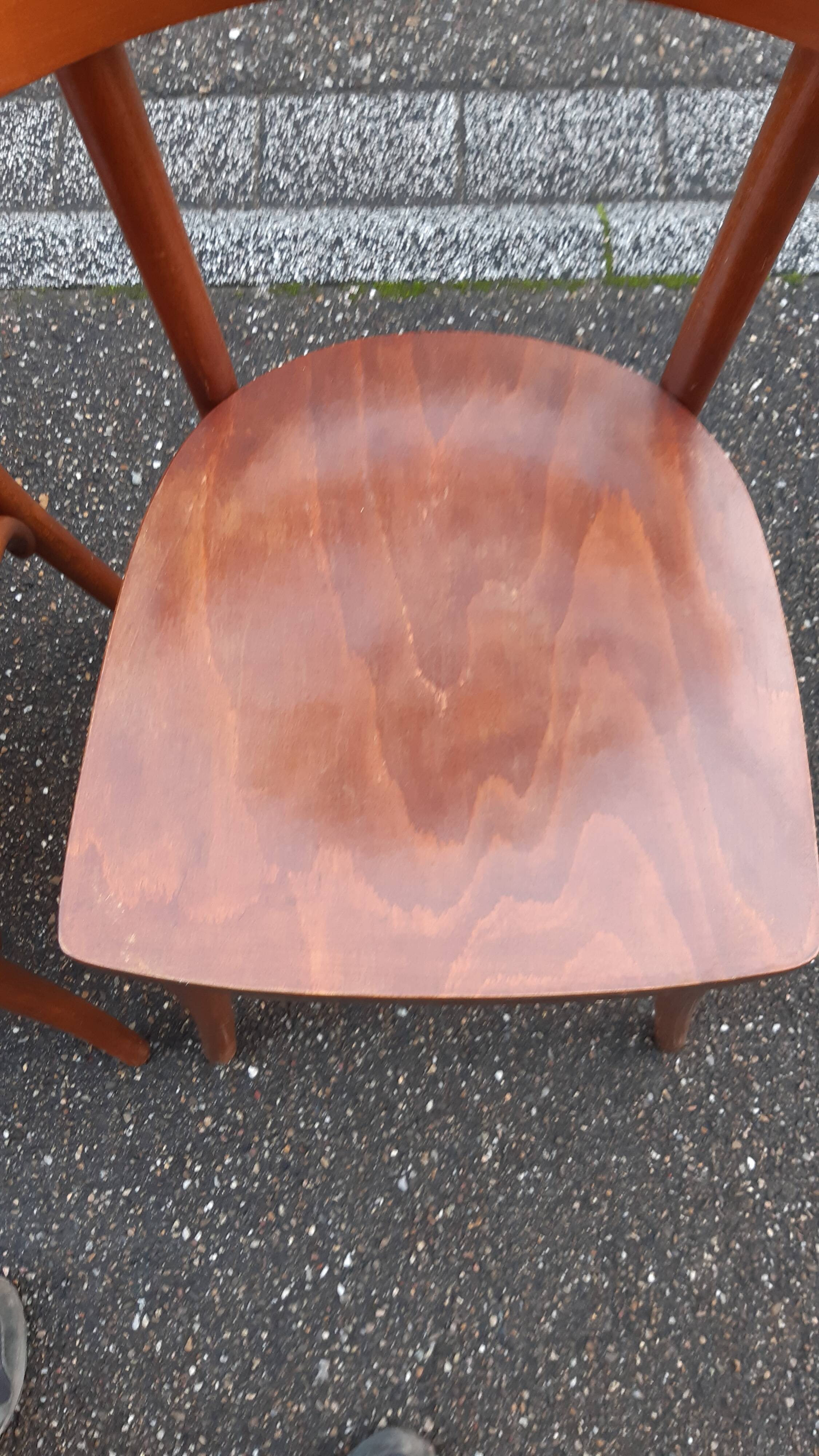 Bistro chairs 50s, set of 8