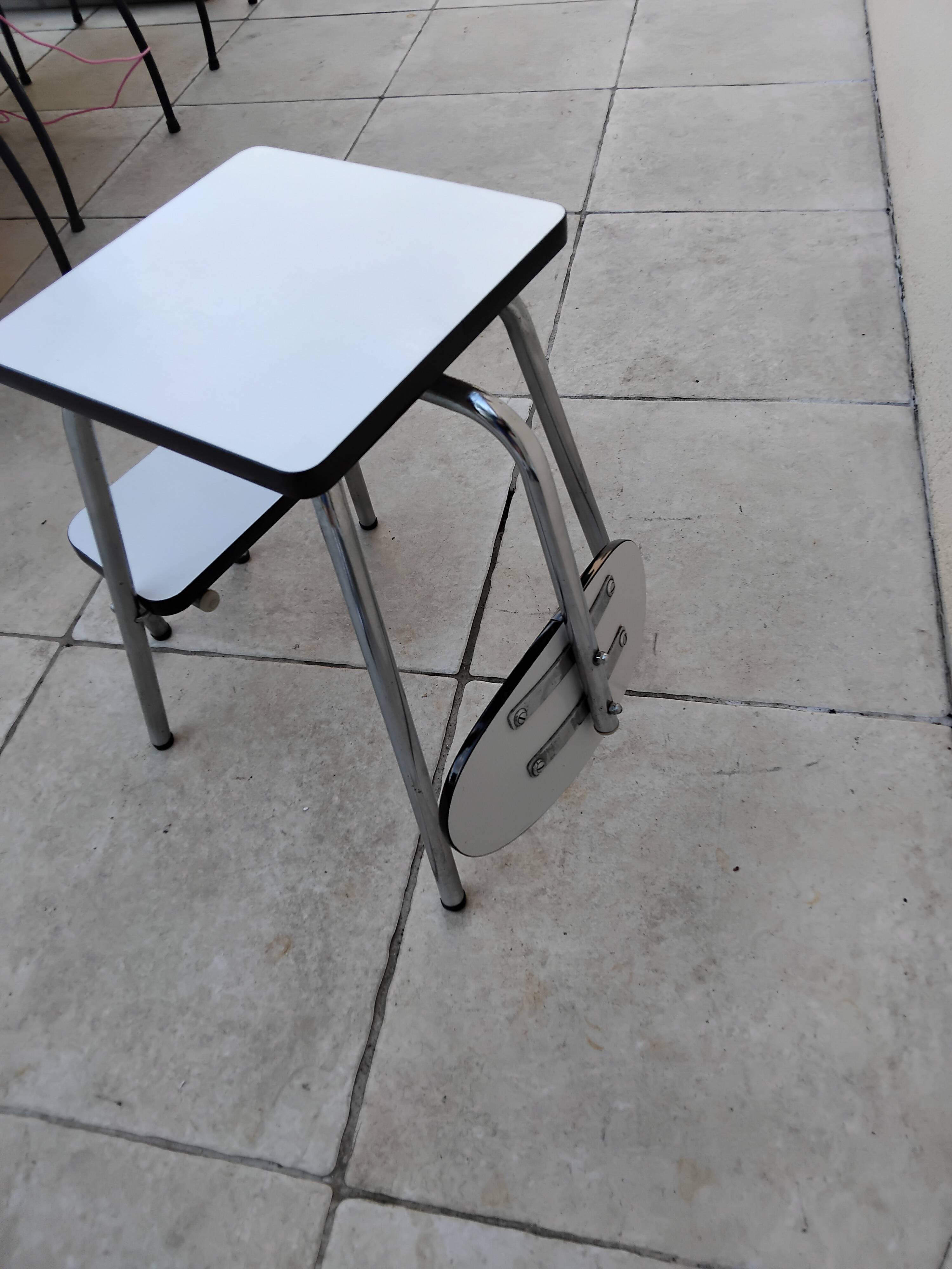 Rare VOLO Formica Folding Chair Vintage Stepladder