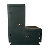 Gray asymmetrical wardrobe