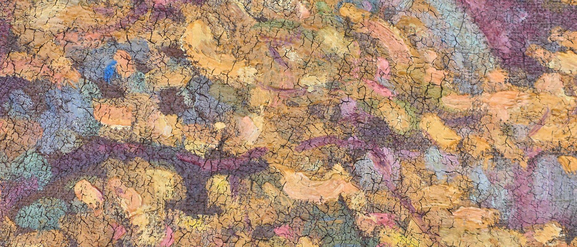 Weisser Charles Louis Auguste Large Oil on Canvas "La Celle in Creuse"