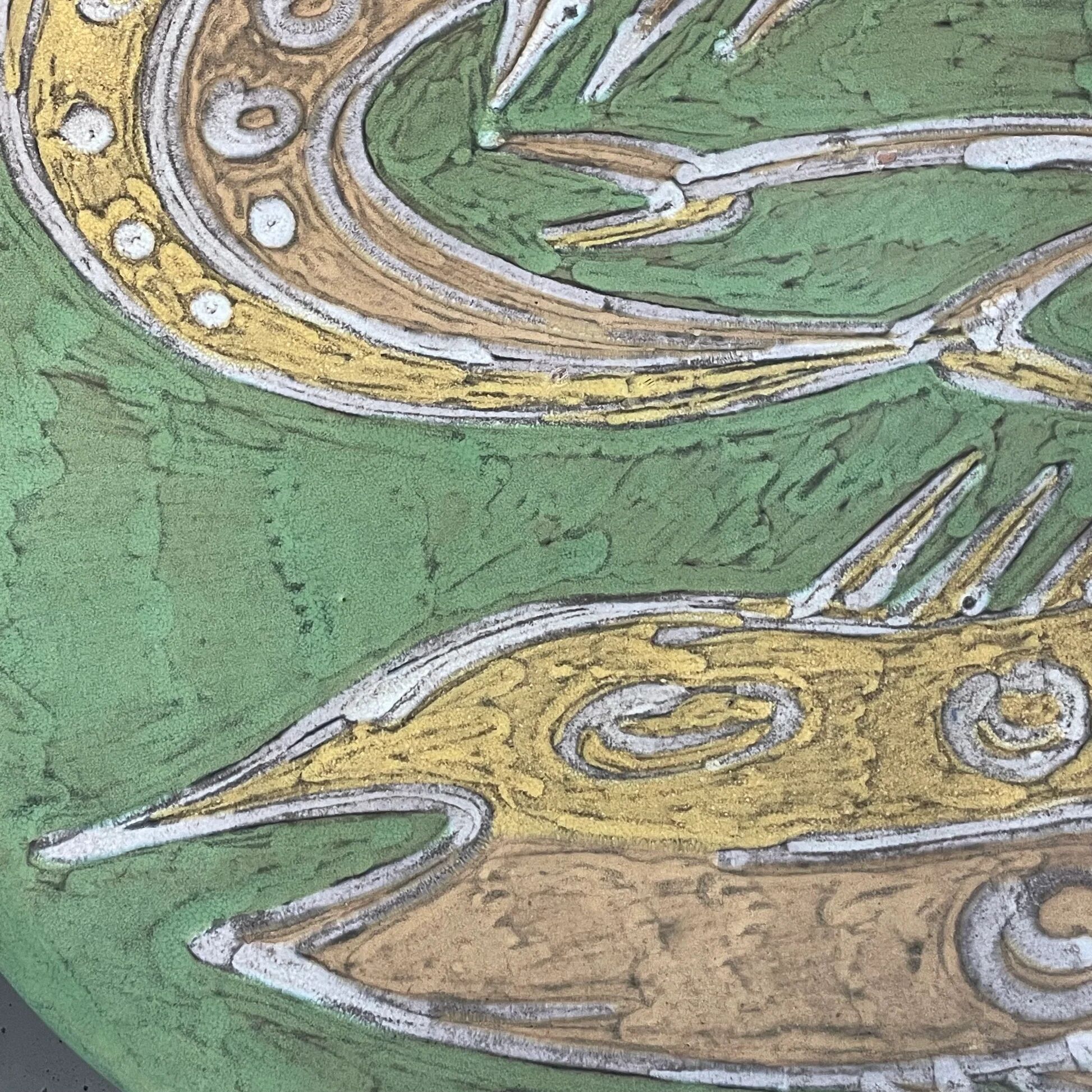 Hungarian art ceramic wall plate 1960-1970