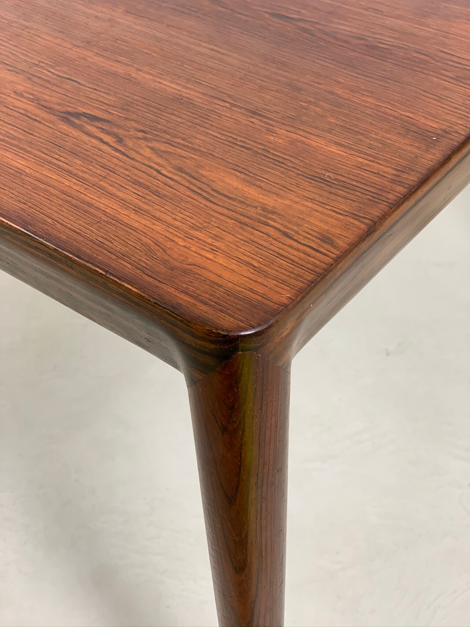 Danish midcentury palisander coffee table by Haslev, 1960s