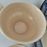 Trio of Ti-Bihan St Malo cups and saucers by Yvon Roy