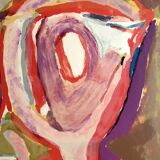 Bram van velde, twilight, 1969. original lithograph signed in pencil