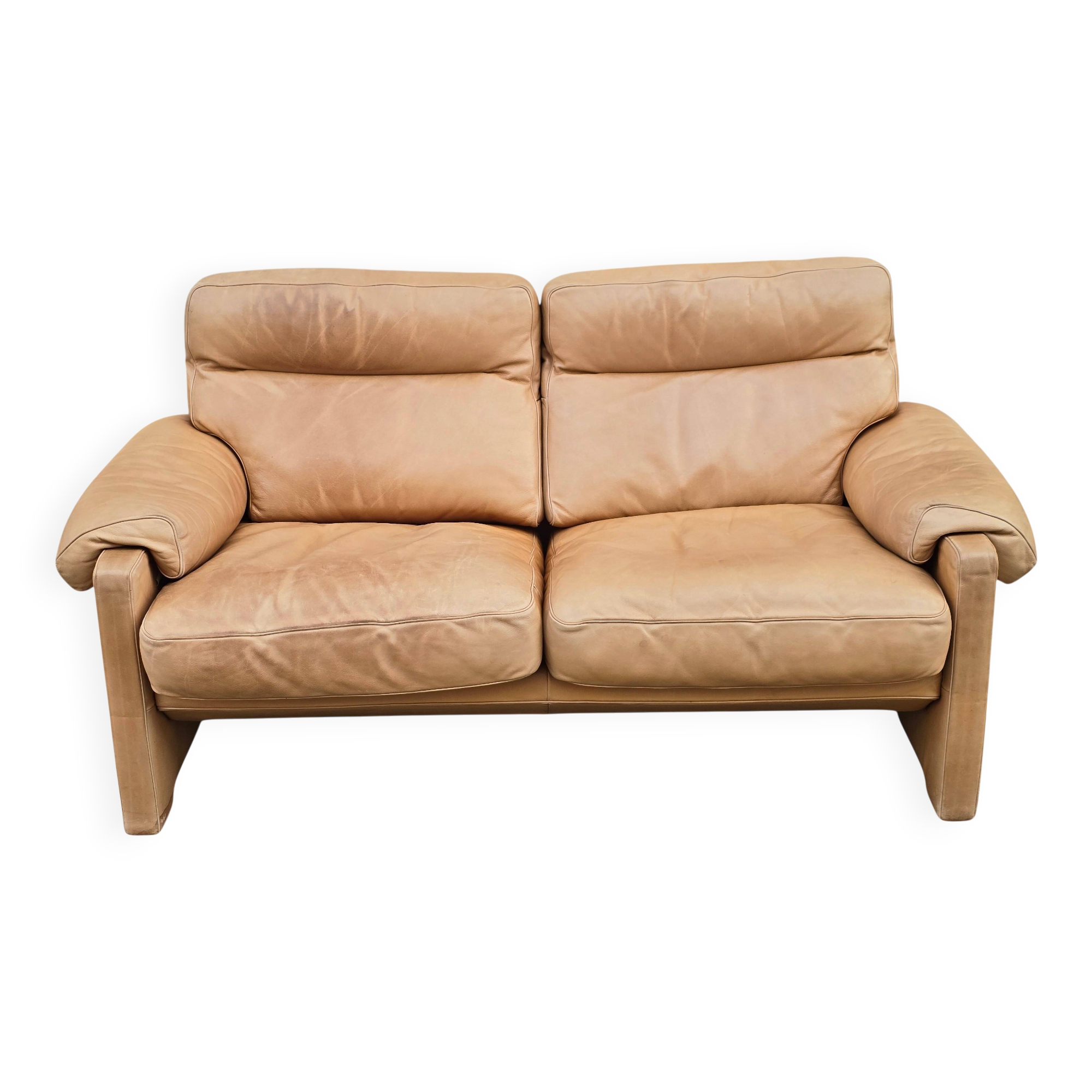 2-seater sofa by Sede DS-70 in leather - vintage - 1980s
