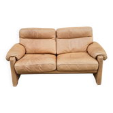 2-seater sofa by Sede DS-70 in leather - vintage - 1980s