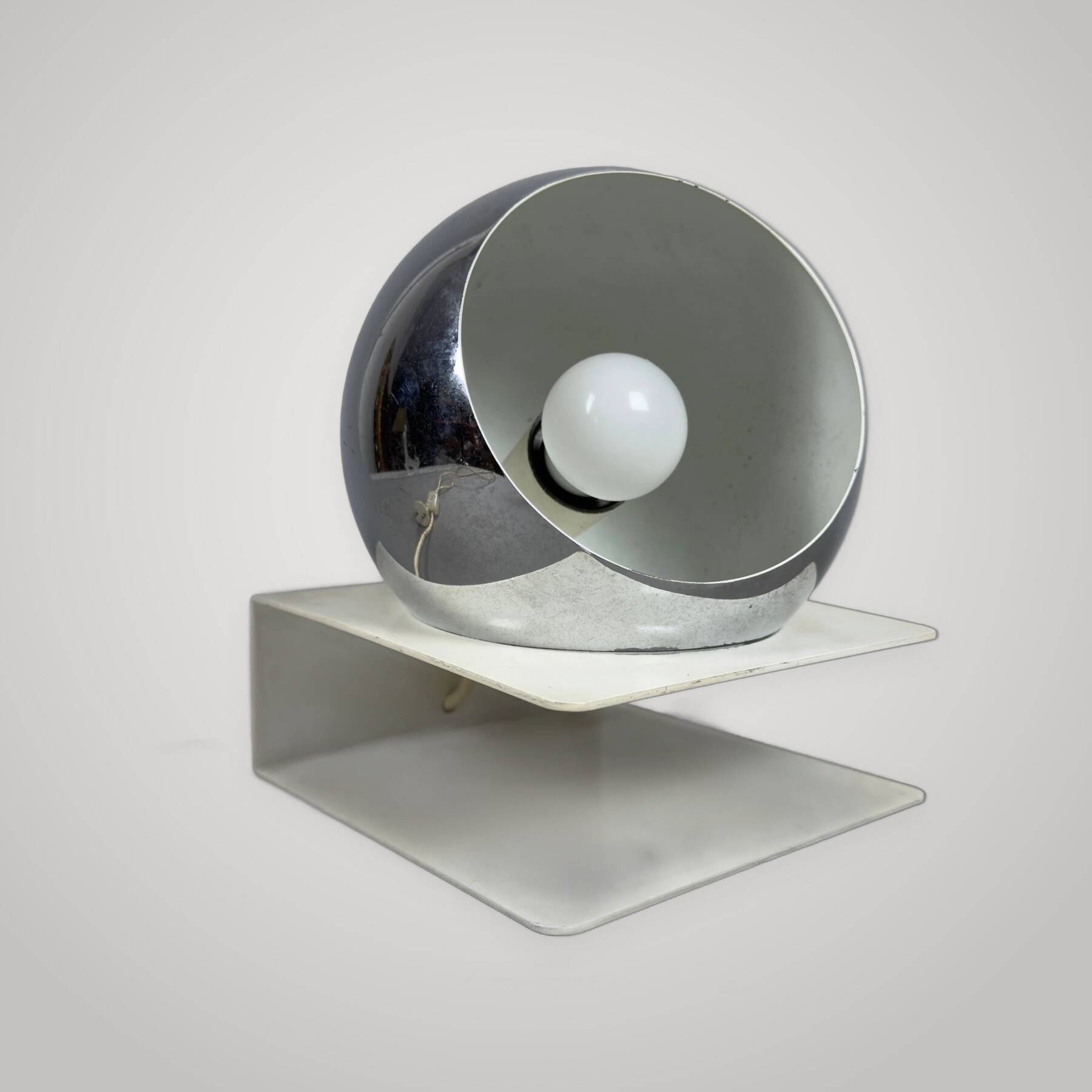 Metal Table Lamp Orb Eye Goffredo Reggiani Design Space Age Years '