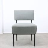 Mid-century Bauhaus Style Easy Chairs in Grey Fabric