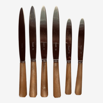 Set of 6 Christofle knives