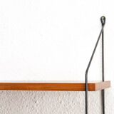 Wall shelf, dark teak 60