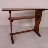 Brutalist oak sidetable  writing table
