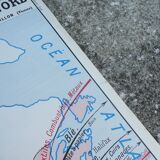 Rossignol School Map Poster: North America United States / South America.