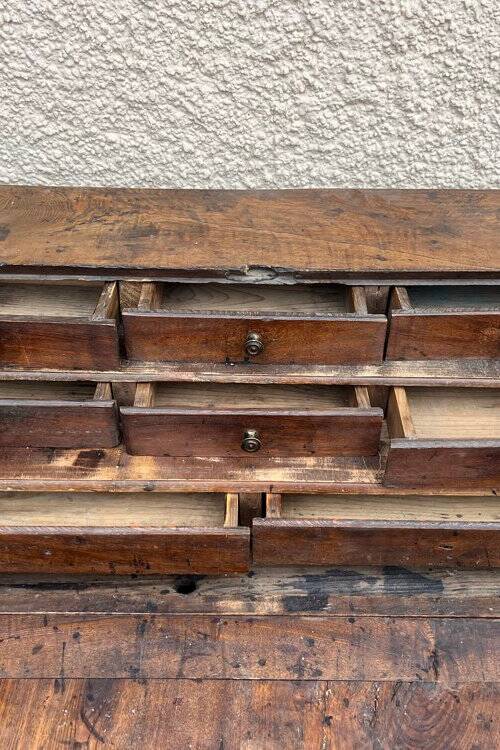 19th-century walnut secretary