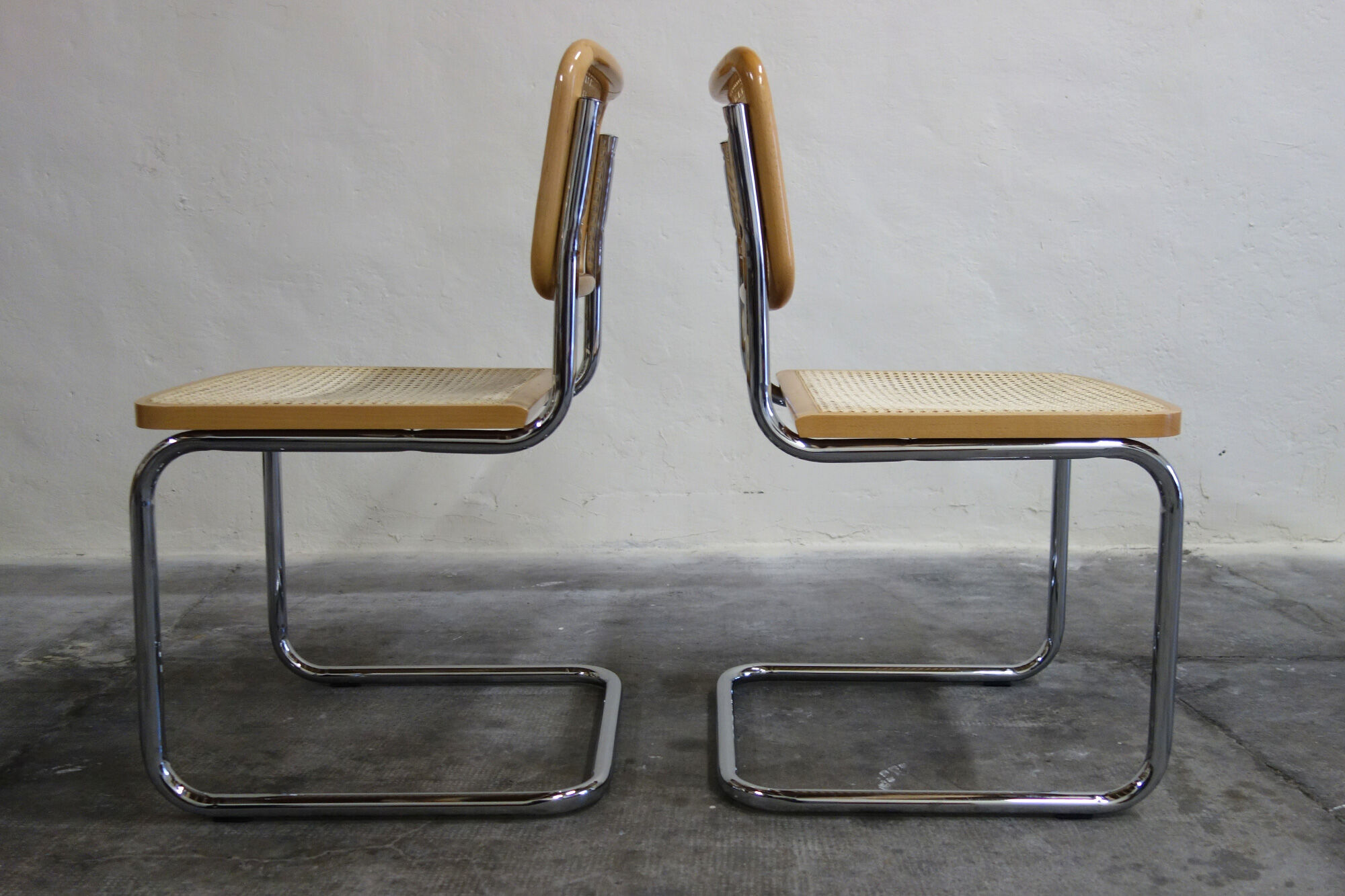 Série de 6 chaises Cesca B32 Marcel Breuer Italie