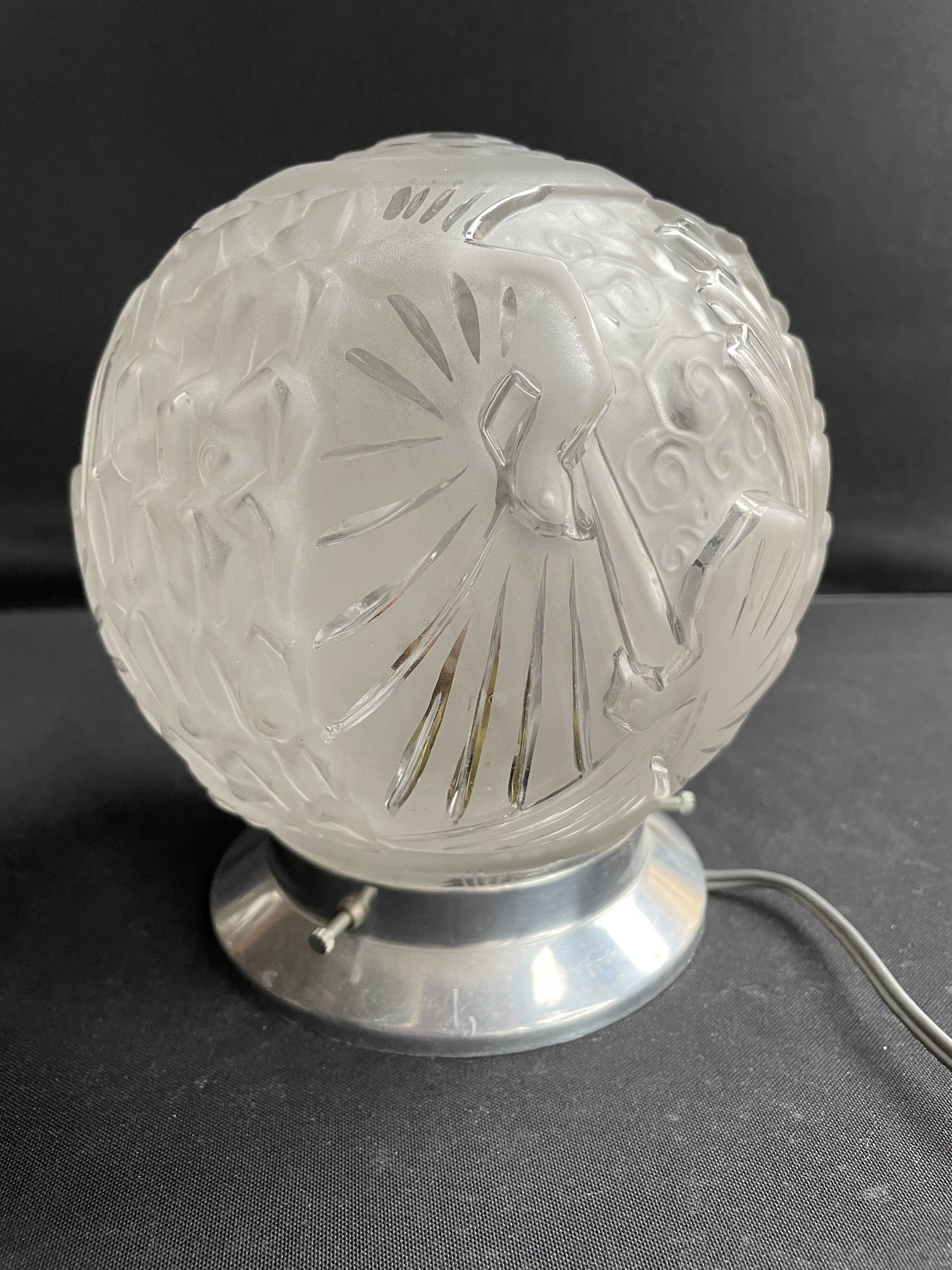 Night light or old ceiling light Muller Frères Lunéville