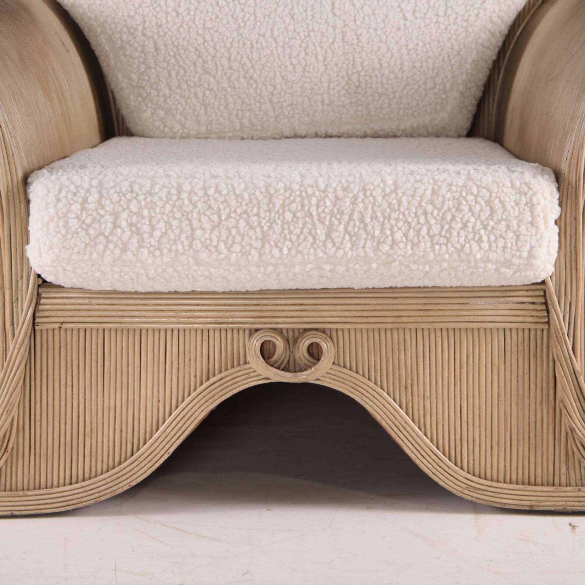 Rattan armchair by Betty Cobonpue