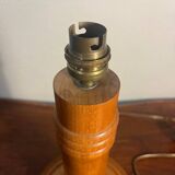 Solid wood table lamp base from the 60s