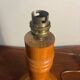 Solid wood table lamp base from the 60s