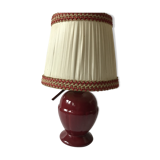 Red ceramic lamp