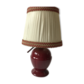 Lampe en céramique rouge