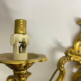 Applique en bronze style rocaille