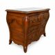 Bordeaux Louis XV Tomb Commode Solid Mahogany and Bronze 18th Century