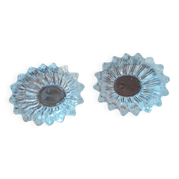 Set of 2 crystal salt cellars