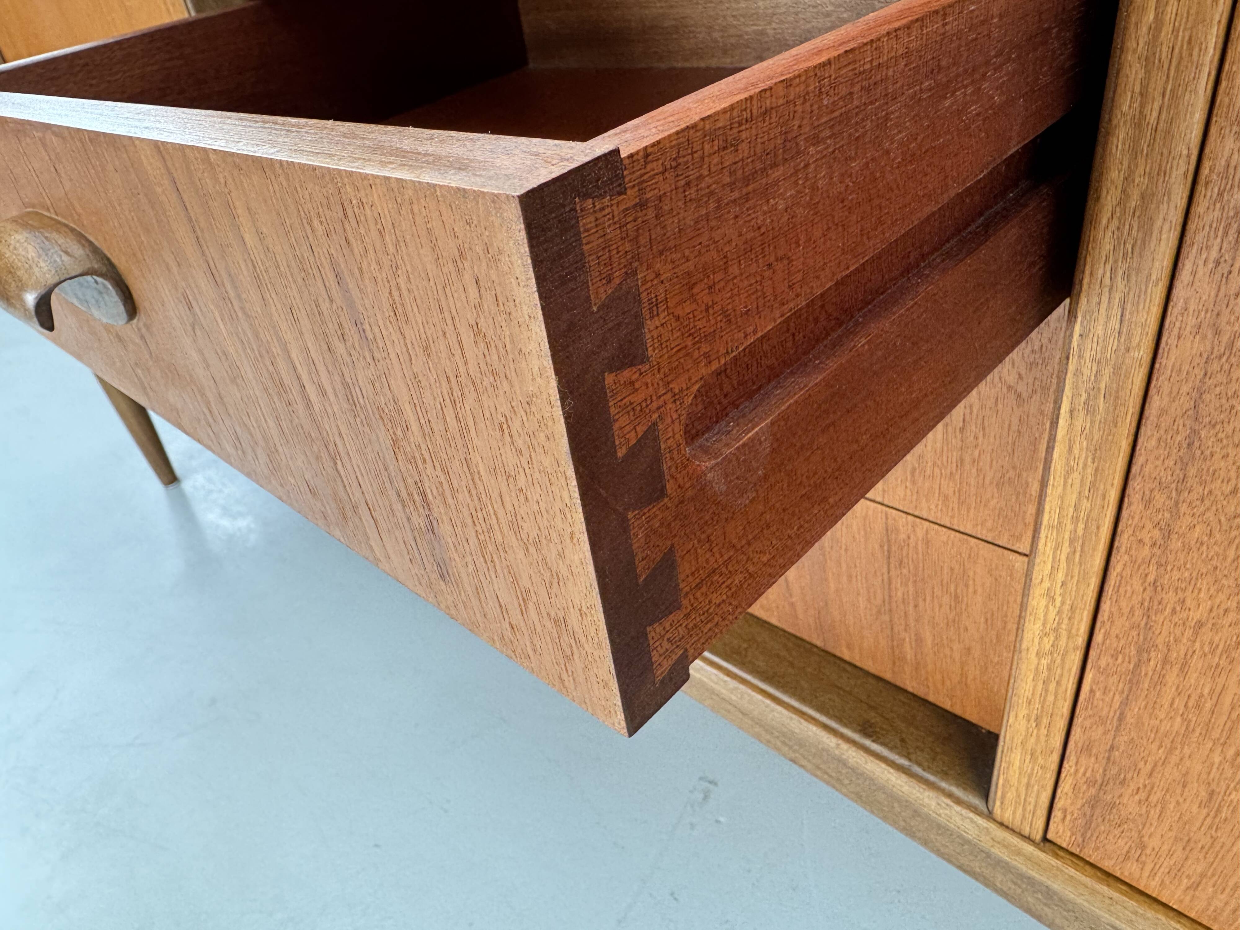 Vintage sideboard by G-Plan, designed by Victor Wilkins, from the "Brasilia
