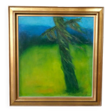 Gladys Pihl, Swedish Modern Composition, 1978, Oil on Canvas, Framed