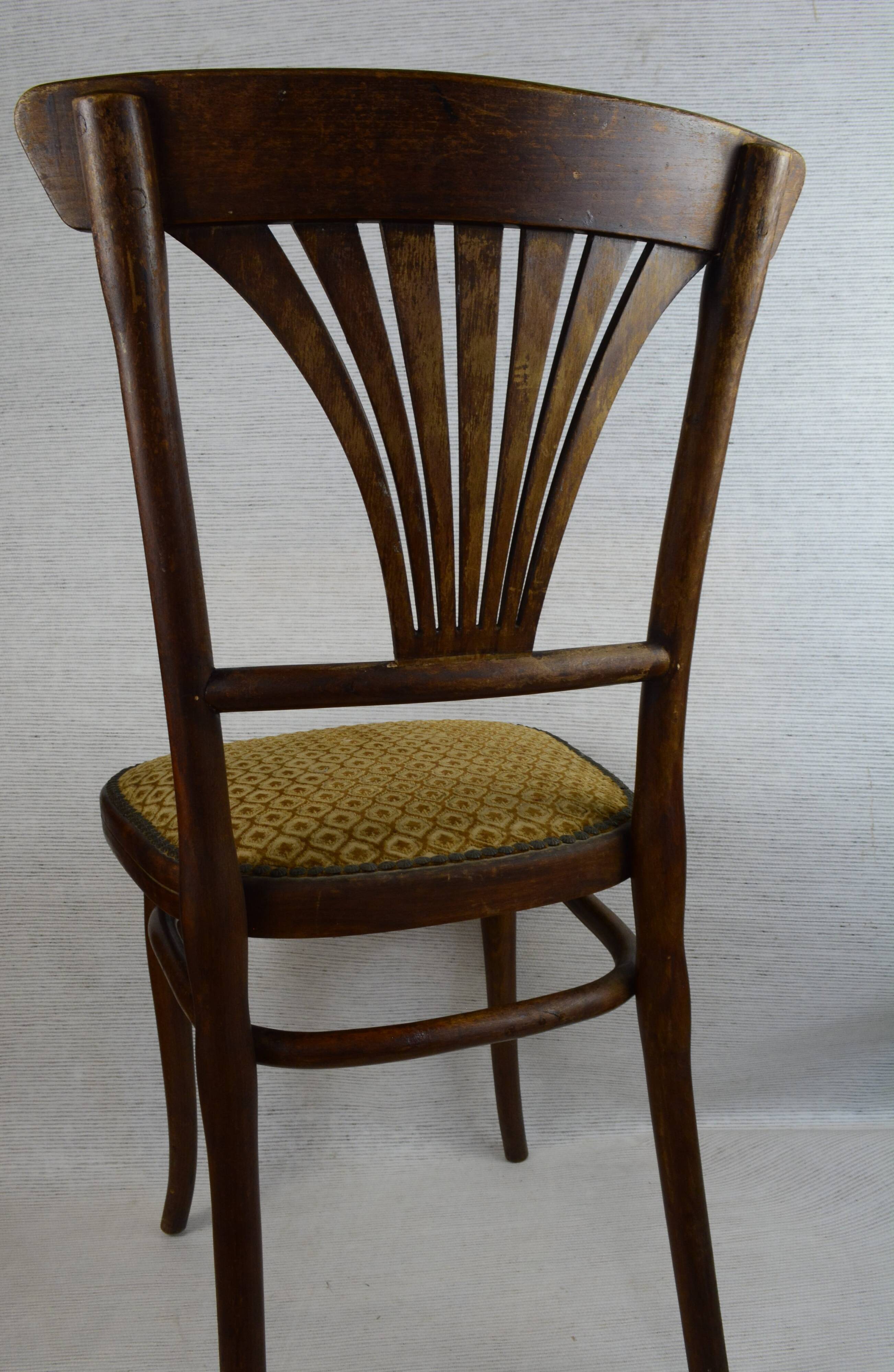 Pair of Thonet Art Deco palmette chairs. Model 221.