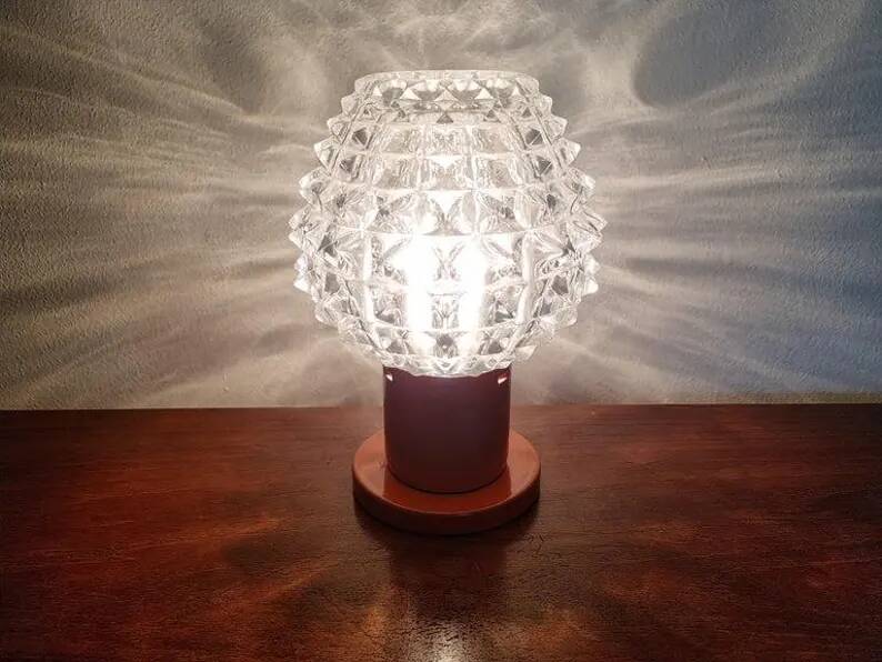 Set of Six Table Midcentury Table Lamps, Kamenicky Senov, 1970s
