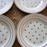 6 assiettes à dessert Lunéville modèle " Yveline"