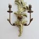Pair of 86cm castle sconces in gilded wood from the 1940s