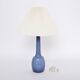 Rare blue Danish Mid-Century table lamp by Esben Klint for Holmegaard