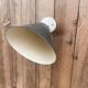 Conical wall light on porcelain base