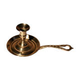 Old brass cellar rat bougeoir