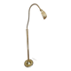 art deco floor lamp in brass shell shape flexible adjustment