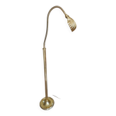 art deco floor lamp in brass shell shape flexible adjustment