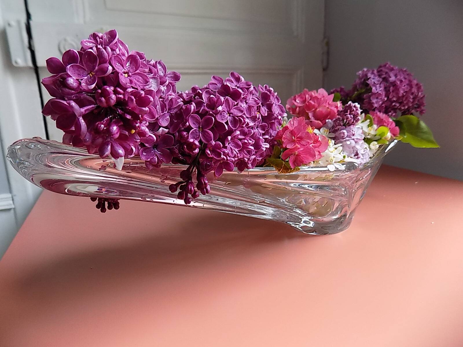 Art Vannes crystal fruit bowl