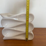 Cache pot design en céramique blanc