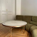 Berthold Müller Mosaic and Brass Table