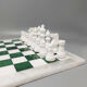 Chess set in volterra alabaster handmade made in italy