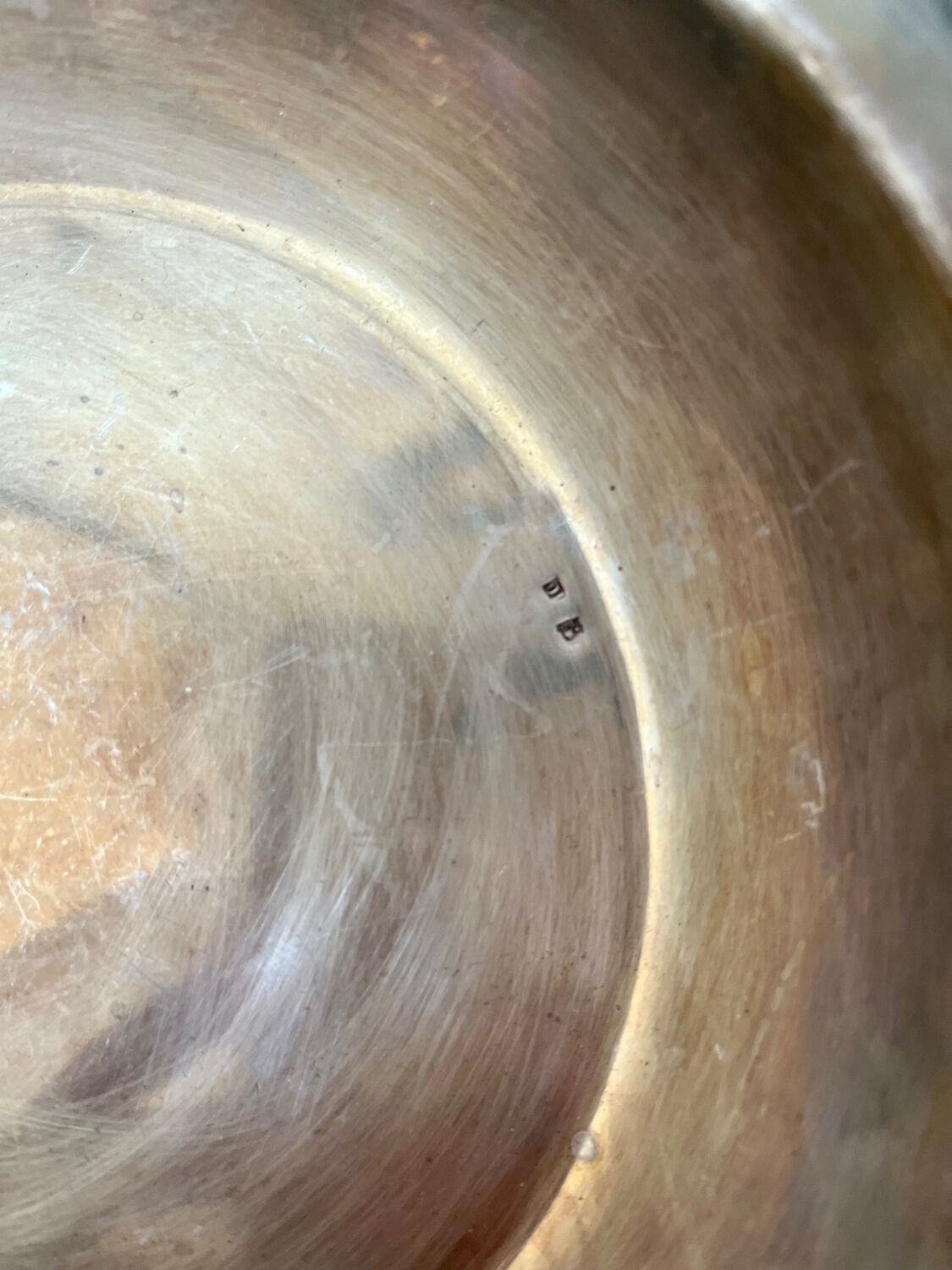 Antique basket cup in silver metal