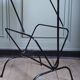 Side table with magazine holder, light oak, 1960.