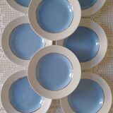 Set of 8 Excellence model soup plates from L'amandinoise