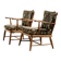 Fauteuil en noyer par Anna-Lülja Praun